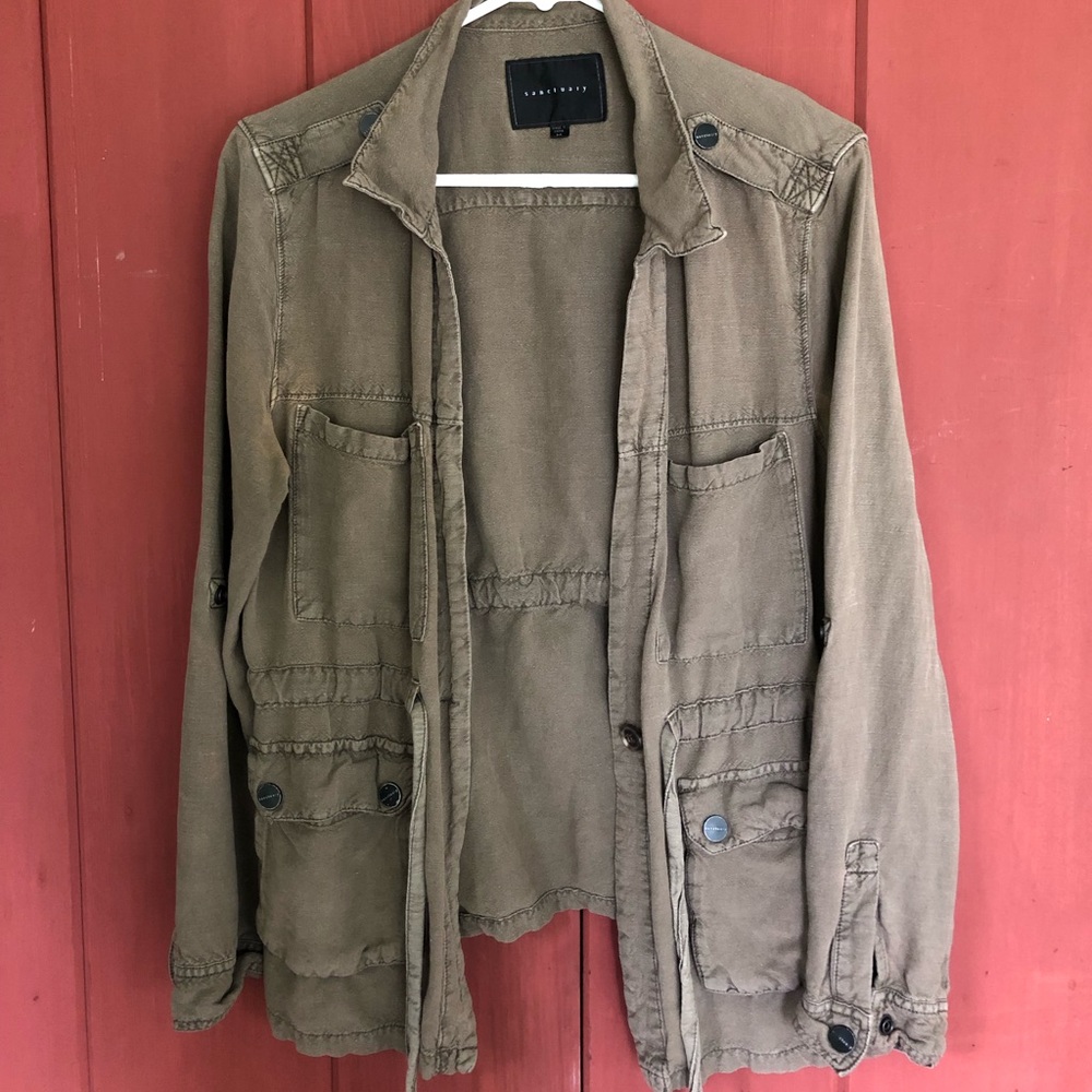 Lightweight army-green jacket by Sanctuary